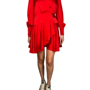 Vestido Wrap Satinado