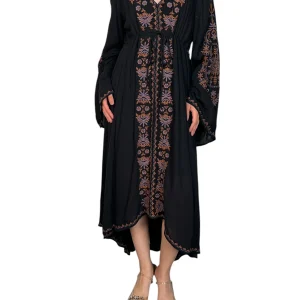 Vestido Viscosa Bordado